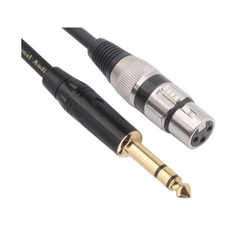 meter professional male jack  female xlr microphone cable pl