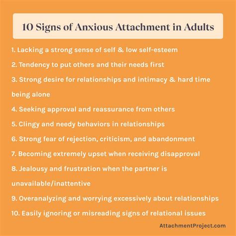 anxious attachment style   childhood symptoms  adults