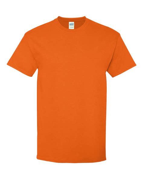gildan gildan  heavy cotton mens  shirt orange large walmartcom walmartcom