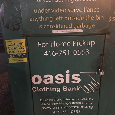 oasis clothing bank dropbox entertainment district front st spadina ave