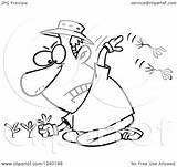 Pulling Weeds Clipart Man Mad Illustration Royalty Vector Happy Toonaday Ron Leishman Clipartof sketch template