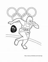 Olympics Summer Coloring Track Field Pages Surfnetkids sketch template