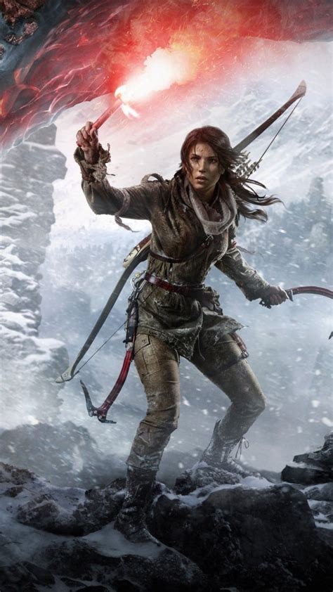 rise   tomb raider iphone wallpapers widescreen yodobi