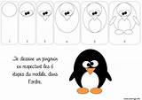 Pingouin Dessiner Coloriage Imprimer Hockey Polaire Ours Animaux Manchot Hiver sketch template