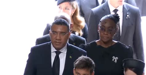 Prime Minister Andrew Holness And His Wife Juliet Holness Attend Queen