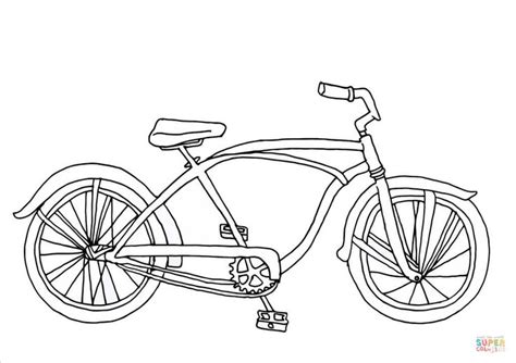 bicycle coloring page coloring pages  printable coloring pages