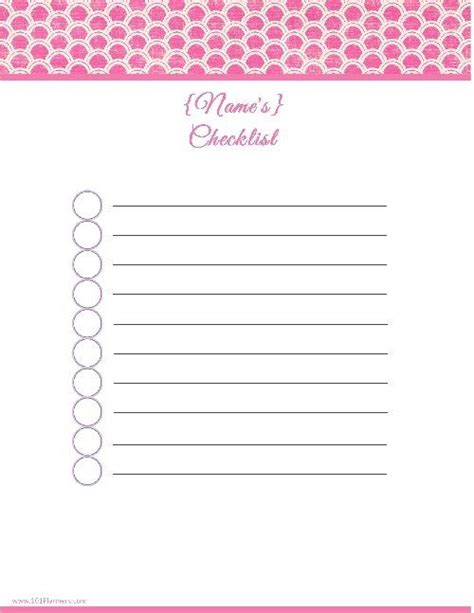 checklist template   checklist maker   print