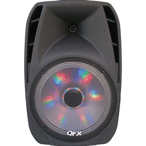 qfx speaker  built  amplifier black sbx btl bh