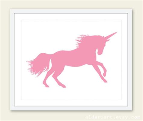 unicorn print pink unicorn art print unicorn wall art