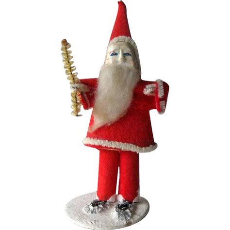 vintage standing santa  felt santa holiday home decor holiday decoration holiday