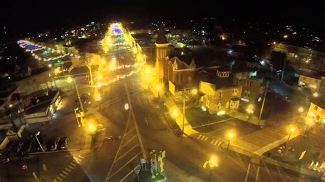 christmas drone view  marshalls lights youtube