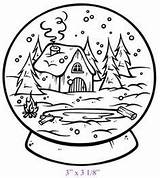 Snow Globe Coloring Globes Christmas Pages Drawing Printable Winter Drawings Color Kids Sheets Sketch Colouring Colors Getdrawings Print Getcolorings sketch template