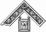 Past Master Masonic Clipart Jewel Freemasonry Jewels Emblem Officers Symbol Pythagorean Masters Freemason Venerable Apron Theorem Cliparts Maestro Joya Columns sketch template