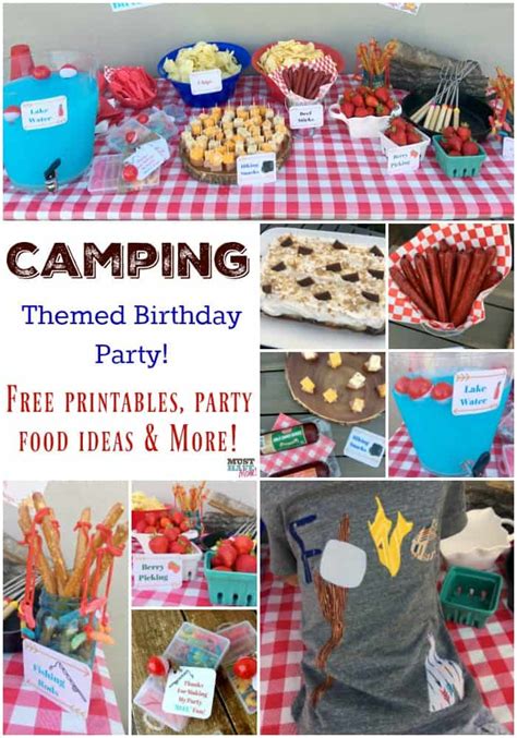 Camping Themed Birthday Party Ideas Camping Party Food