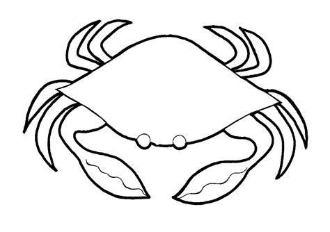 easy  draw  color printable crab coloring pages print color craft