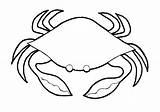 Crab Easy Coloring Color Draw Pages Printable Print sketch template