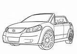 Suzuki Coloring Pages Color Makai Mitsubishi Eclipse Cars Spyder Nissan Printable Drawing Puzzle Wheeler sketch template