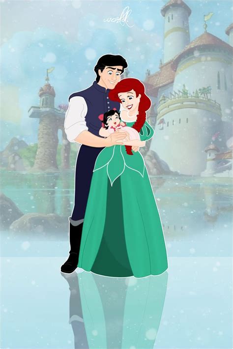 prince eric and melody melody the little mermaid