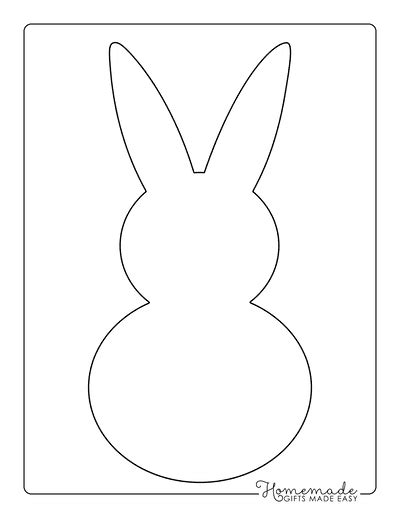 printable bunny templates  spring easter crafts