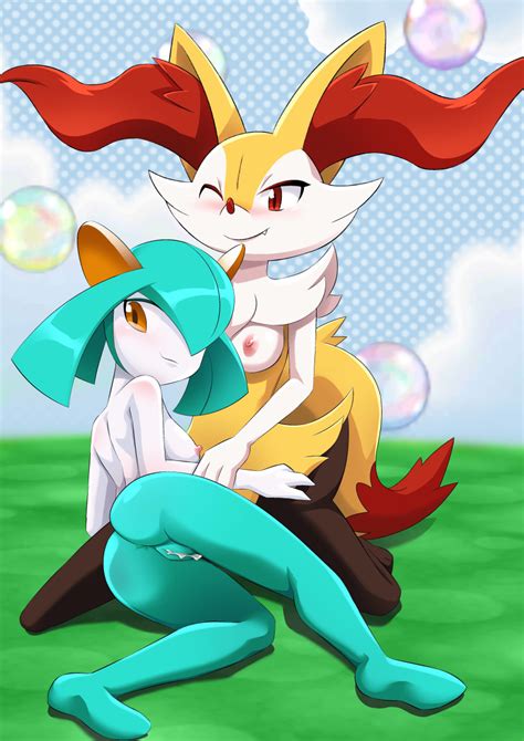 rule 34 anthro bbmbbf blush braixen breasts erect nipples female