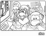 Penguin Puffle sketch template