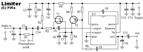 audio limiter circuit electronic circuit