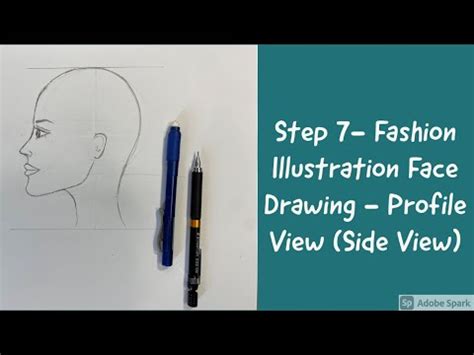 side view drawing fashion illustration  beginners step  step