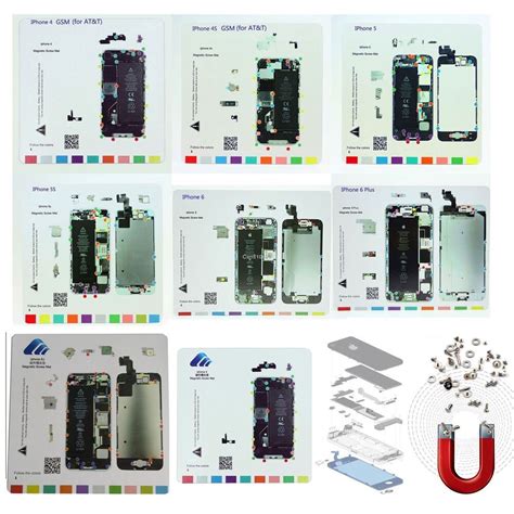 Full Set Magnetic Screw Chart Mat For Iphone 6s 6s Plus 6 6 Plus 5 5s
