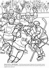 Coloring Pages Goalie Hockey Sports Book Sheets Printable Sport Goal Adult Colouring Adults Print Color Dover Publications Getcolorings Visit Logo sketch template
