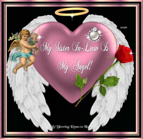 my sister in law is my angel loved one in heaven sister in law
