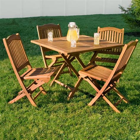 helane teak outdoor folding square dining table set outdoor