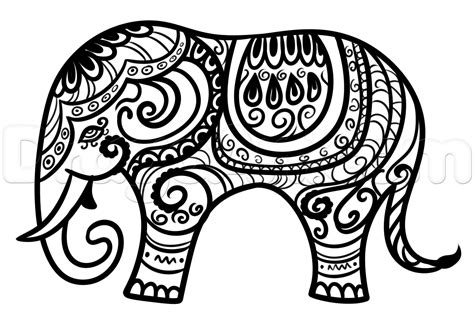 elephant  drawing  getdrawings