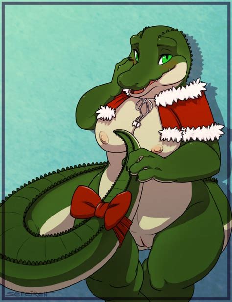 blushing alligator 1 sexy scalies revised furries pictures