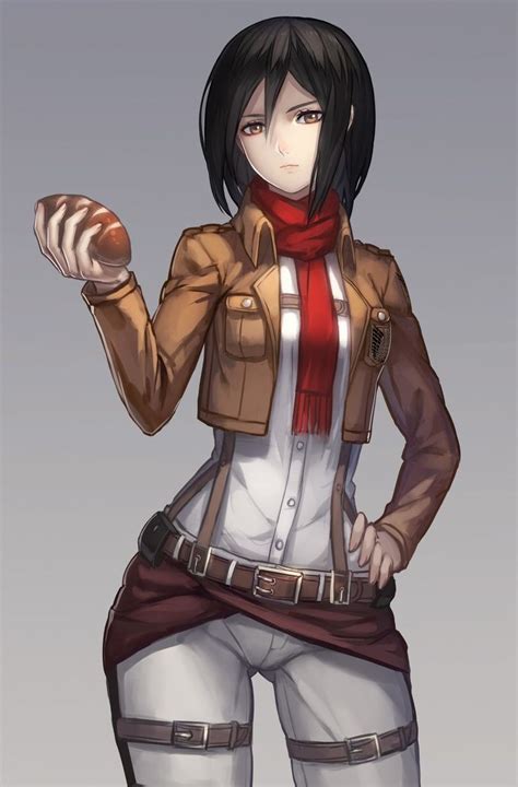 mikasa ackerman kyojin titanes anime shingeky