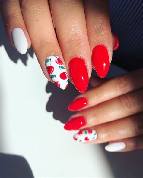 summer nails cherry naiinspire naildesign nailsofinstagram