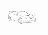 Celica Toyota Drawings Deviantart Drawing 2008 sketch template