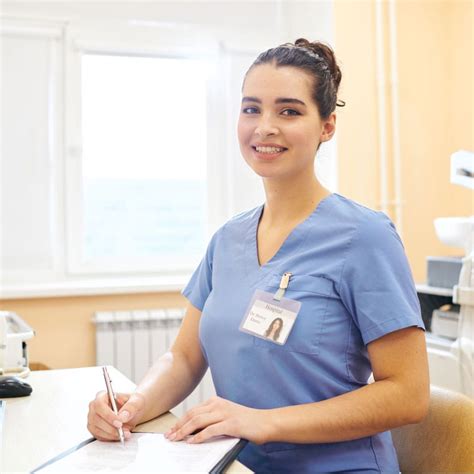 happy female nurse  work healthy workforce institute