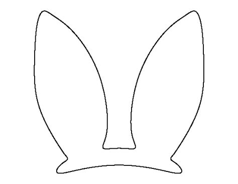 bunny ears template clip art library
