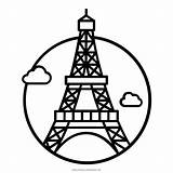 Eiffel Colorir Eiffelturm Dibujo Landmark Liberty Desenhos Ultracoloringpages Iconfinder sketch template