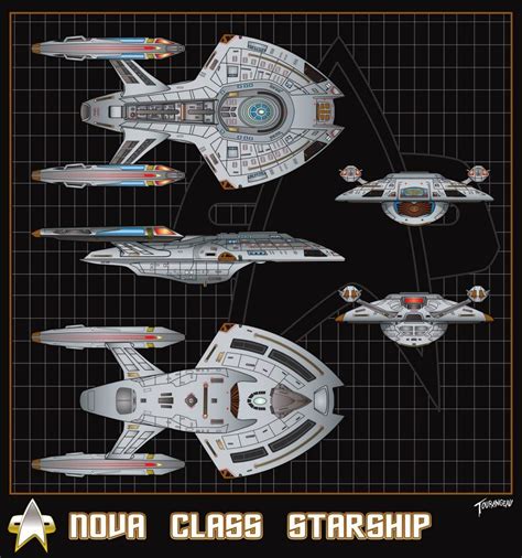 starfleet ships nova class starship schematics  sean tourangeau