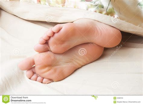 cute seeping feet stock images image 4336724