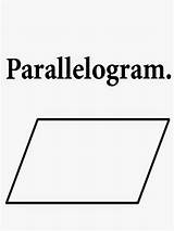 Printable Parallelogram Coloring Shapes Words Geometry Shape Parallel Sides Two Pairs Drawings School Rhombus Kids Pages Drawing Color Opposite Pros sketch template