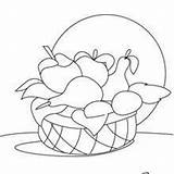 Coloring Fruit Basket Pages Hellokids sketch template