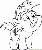Pony Snips Fluttershy Mlp Coloringpagesonly Coloringpages101 sketch template