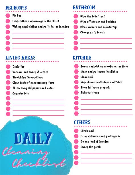 printable deep cleaning checklist   susie homemaker