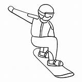 Snowboarding Jazda Desce Kolorowanka Snowboard Druku Pngfind Malowankę Wydrukuj Drukowanka sketch template