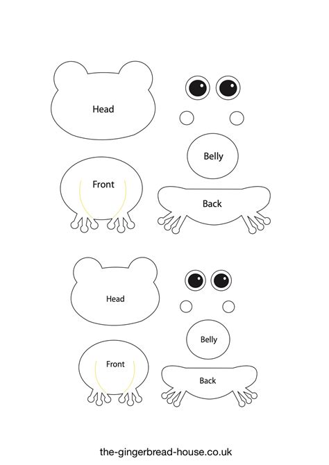 frog template craft