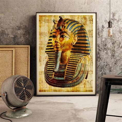 Egypt Wall Art Canvas Poster Parchment Paper Style Old