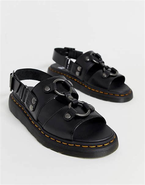 dr martens xabier sandals  black asos