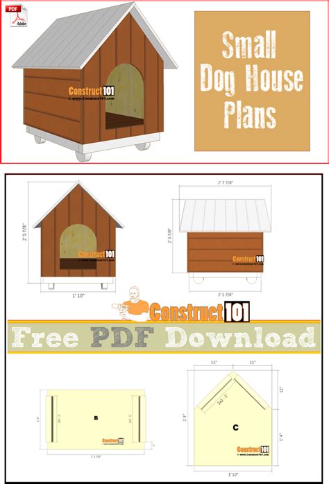 small dog house plans   construct